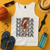 Mama Retro Football Flash Tank Top thumb 4