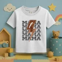 Mama Retro Football Flash Toddler T-Shirt thumb 3