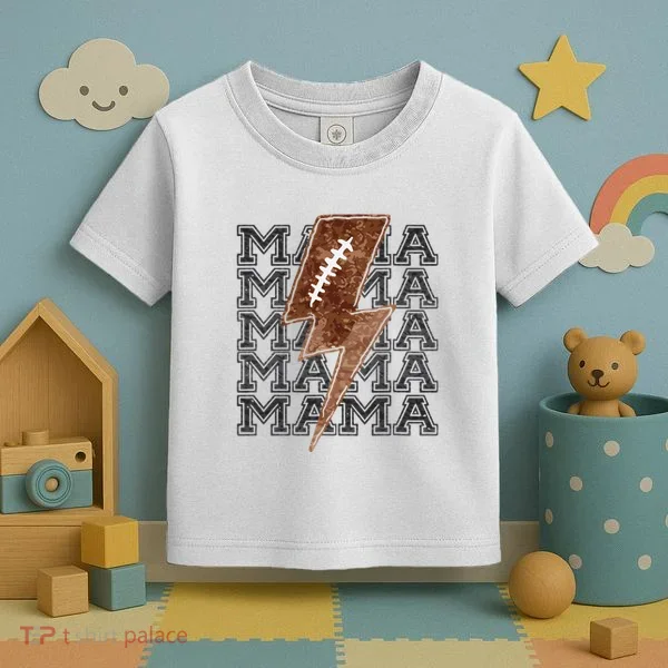 Mama Retro Football Flash Toddler T-Shirt