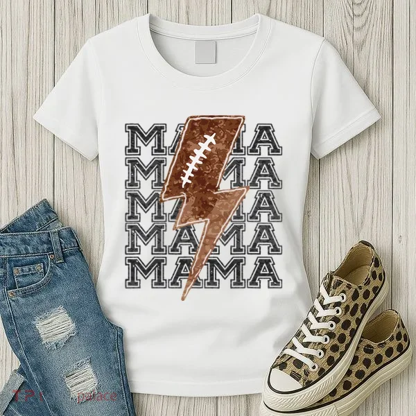 Mama Retro Football Flash Women's T-Shirt