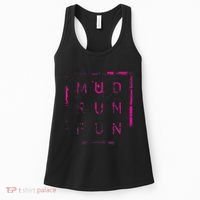 Mud Run Fun Mudder Trail Running And Mudding Women's Tank Top thumb 0