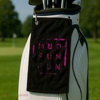Mud Run Fun Mudder Trail Running And Mudding Golf Towel thumb 2