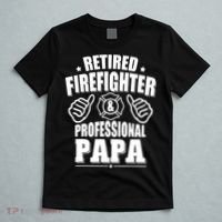 Mens Retired Firefighter & Papa Retirement Gift T-Shirt thumb 5