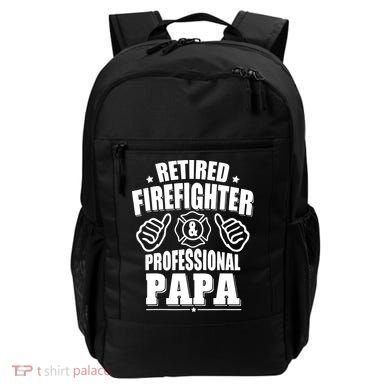 Mens Retired Firefighter & Papa Retirement Gift Backpack