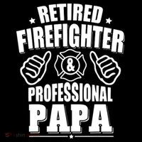Mens Retired Firefighter & Papa Retirement Gift Bucket Hat thumb 4