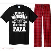 Mens Retired Firefighter & Papa Retirement Gift Pajama Set thumb 0