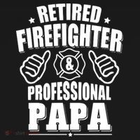 Mens Retired Firefighter & Papa Retirement Gift Polo thumb 3