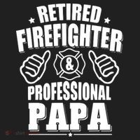 Mens Retired Firefighter & Papa Retirement Gift Hat thumb 2