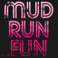 Mud Run Fun Mudder PINK Trail Running And Mudding Hoodie thumb 2