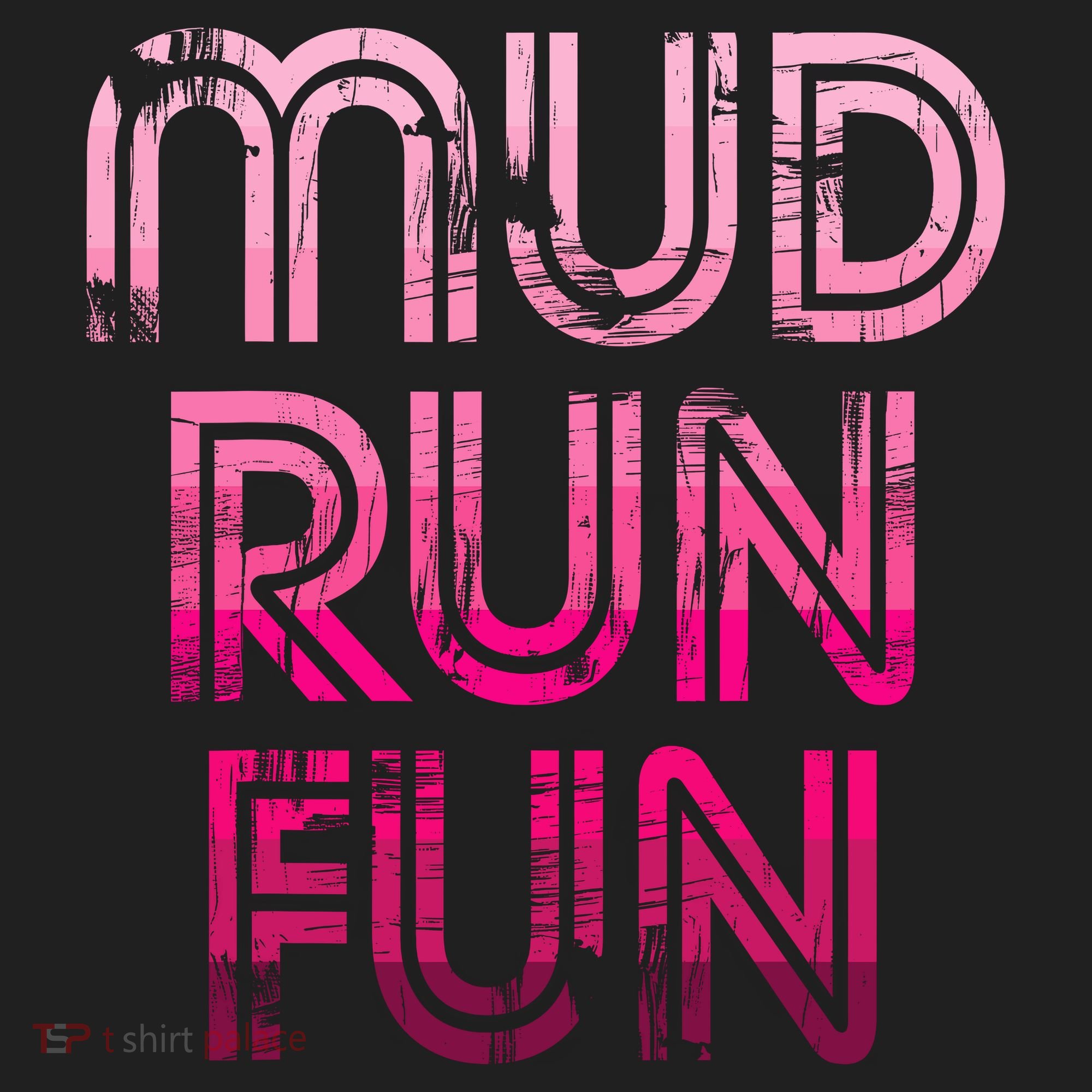 Mud Run Fun Mudder PINK Trail Running And Mudding Beanie