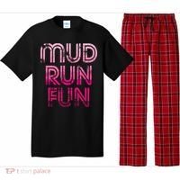 Mud Run Fun Mudder PINK Trail Running And Mudding Pajama Set thumb 0