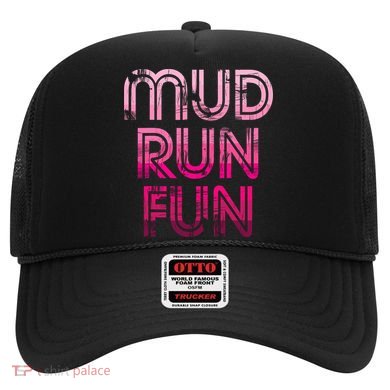 Mud Run Fun Mudder PINK Trail Running And Mudding Hat