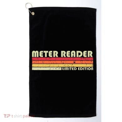 Meter Reader Funny Job Title Profession Birthday Worker Idea Golf Towel