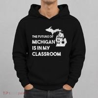 Mi Red For Ed Education Michigan Teacher Walkout Hoodie thumb 0