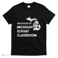 Mi Red For Ed Education Michigan Teacher Walkout T-Shirt thumb 0