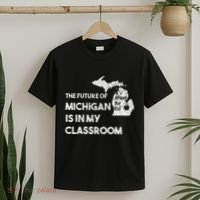 Mi Red For Ed Education Michigan Teacher Walkout T-Shirt thumb 2