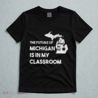 Mi Red For Ed Education Michigan Teacher Walkout T-Shirt thumb 5