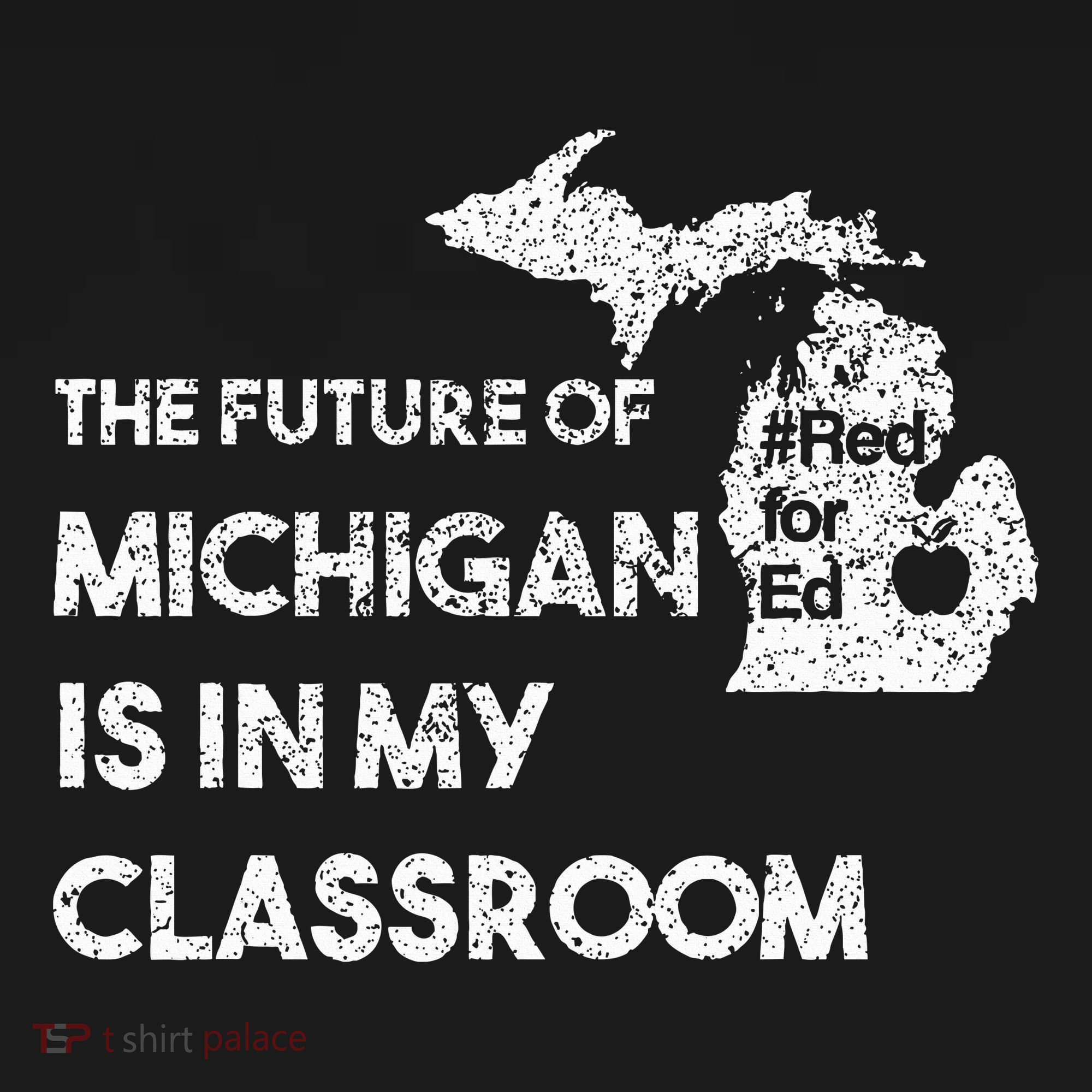 Mi Red For Ed Education Michigan Teacher Walkout Kids T-Shirt