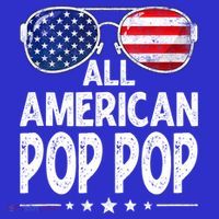Mens Retro Father's Day Family All American Pop Pop 4th Of July T-Shirt thumb 7