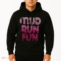 Mud Run Fun Mudder Pink Trail Running And Mudding Hoodie thumb 2
