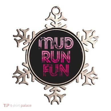 Mud Run Fun Mudder Pink Trail Running And Mudding Ornament