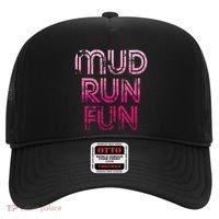 Mud Run Fun Mudder Pink Trail Running And Mudding Hat thumb 0