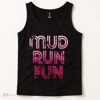 Mud Run Fun Mudder Pink Trail Running And Mudding Tank Top thumb 2