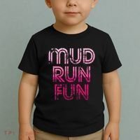 Mud Run Fun Mudder Pink Trail Running And Mudding Toddler T-Shirt thumb 2