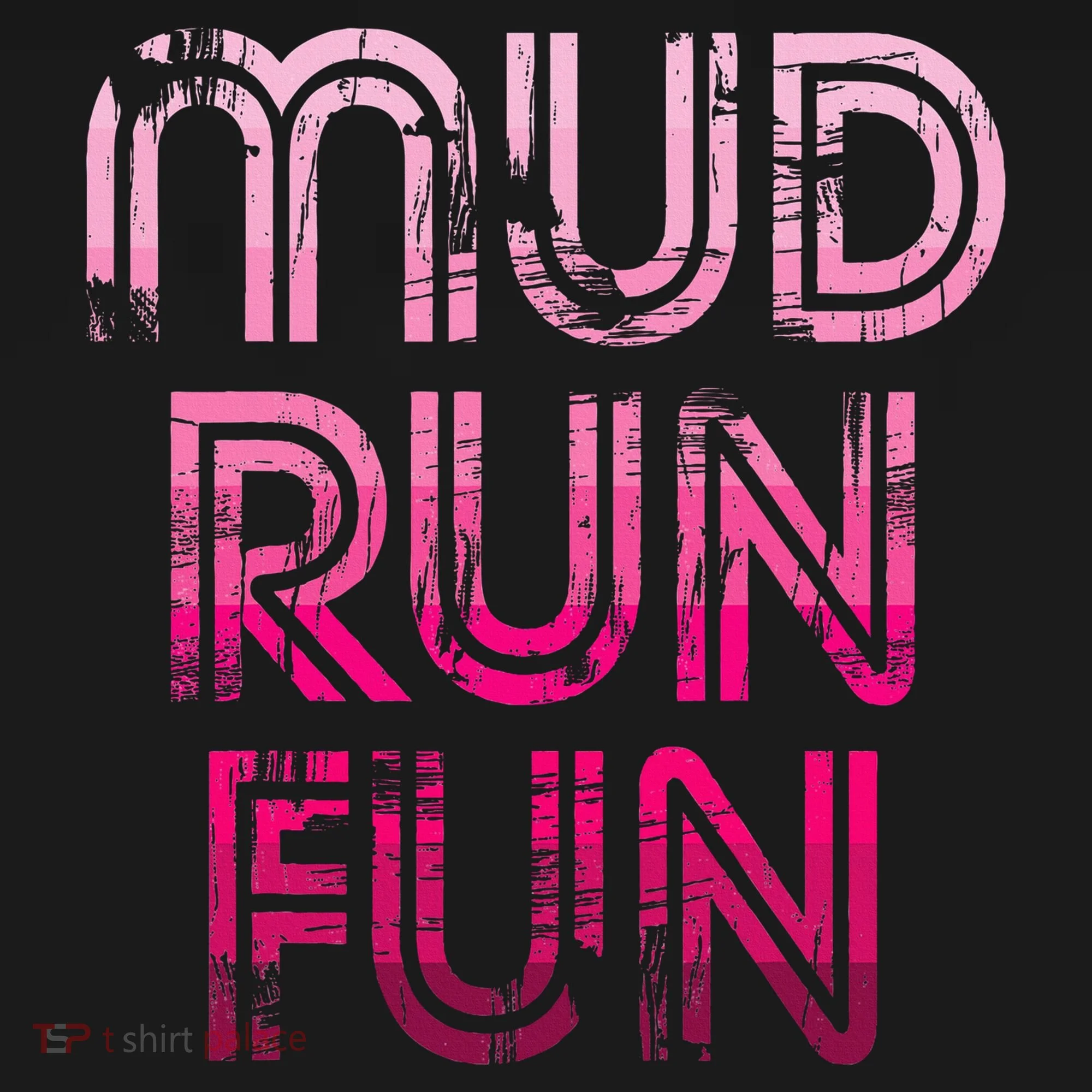 Mud Run Fun Mudder Pink Trail Running And Mudding Kids Hoodie