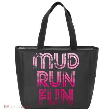 Mud Run Fun Mudder Pink Trail Running And Mudding Tote Bag