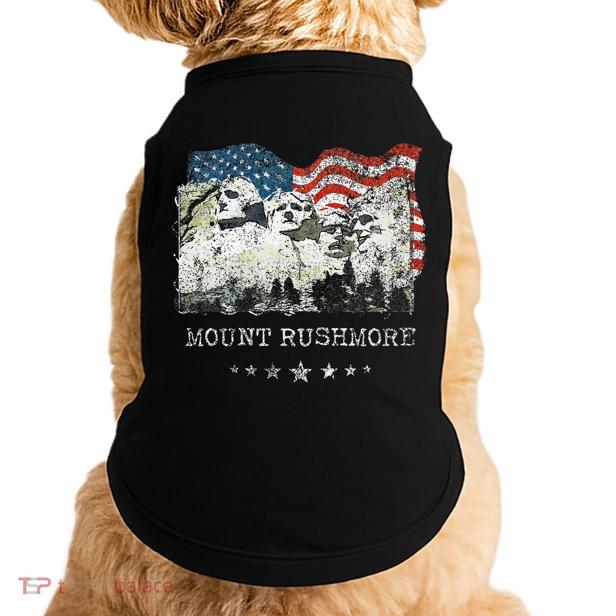 Mount Rushmore Flag Souvenirs Doggie Tank