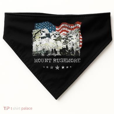 Mount Rushmore Flag Souvenirs USA-Made Doggie Bandana