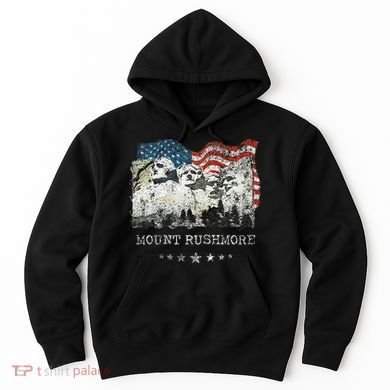 Mount Rushmore Flag Souvenirs Hoodie