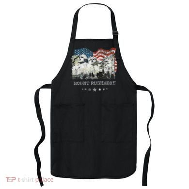 Mount Rushmore Flag Souvenirs Apron