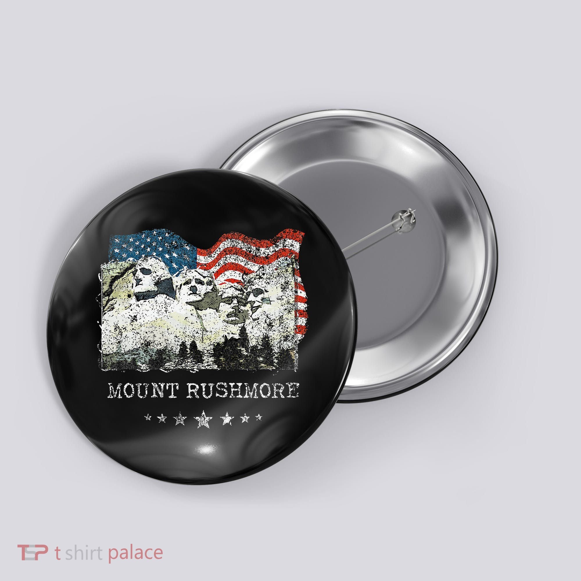 Mount Rushmore Flag Souvenirs Button