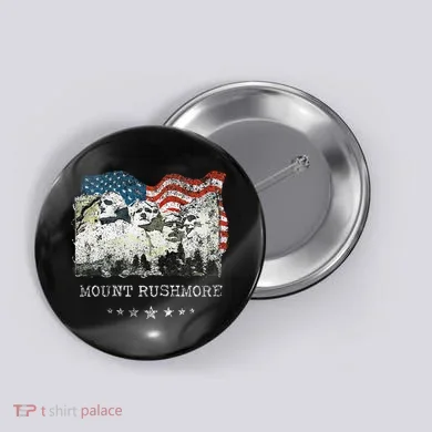 Mount Rushmore Flag Souvenirs Button