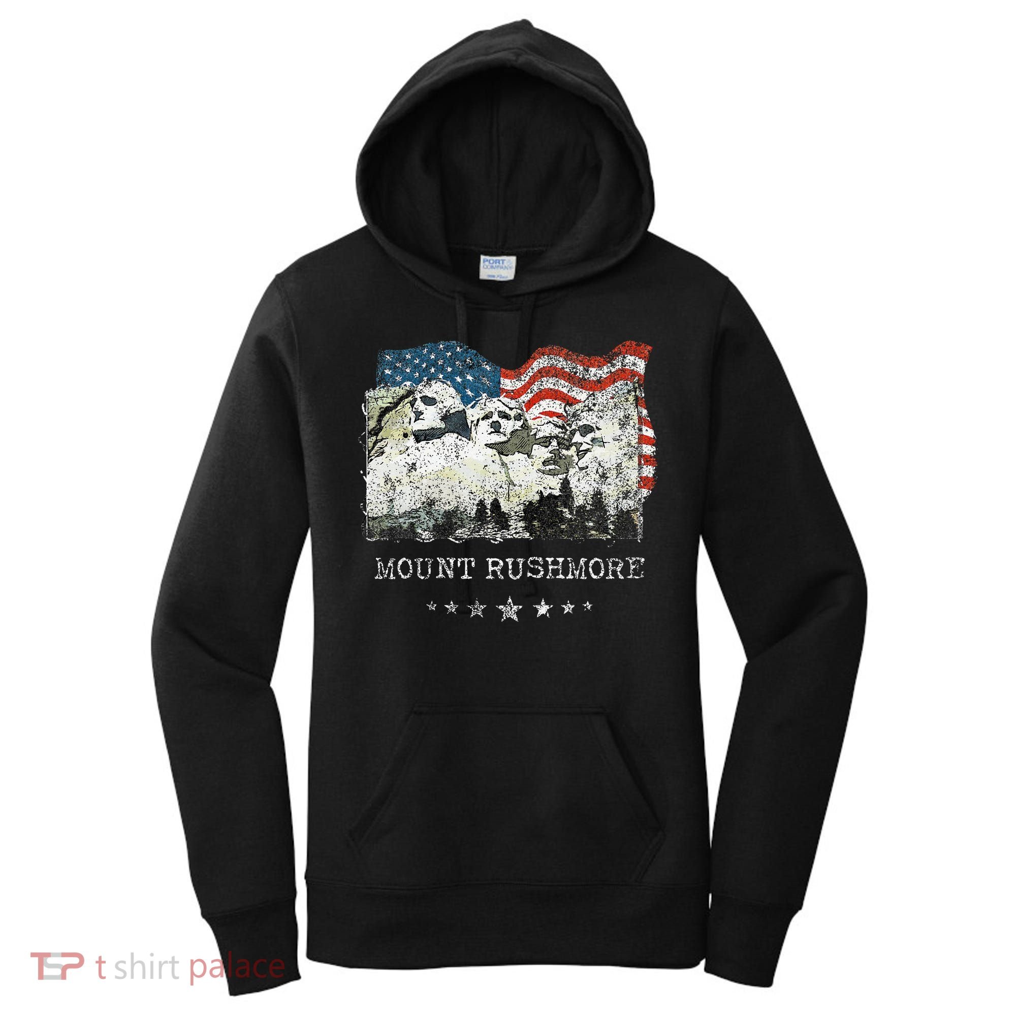 Mount Rushmore Flag Souvenirs Women's Hoodie