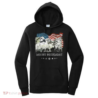 Mount Rushmore Flag Souvenirs Women's Hoodie