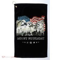 Mount Rushmore Flag Souvenirs Golf Towel thumb 0