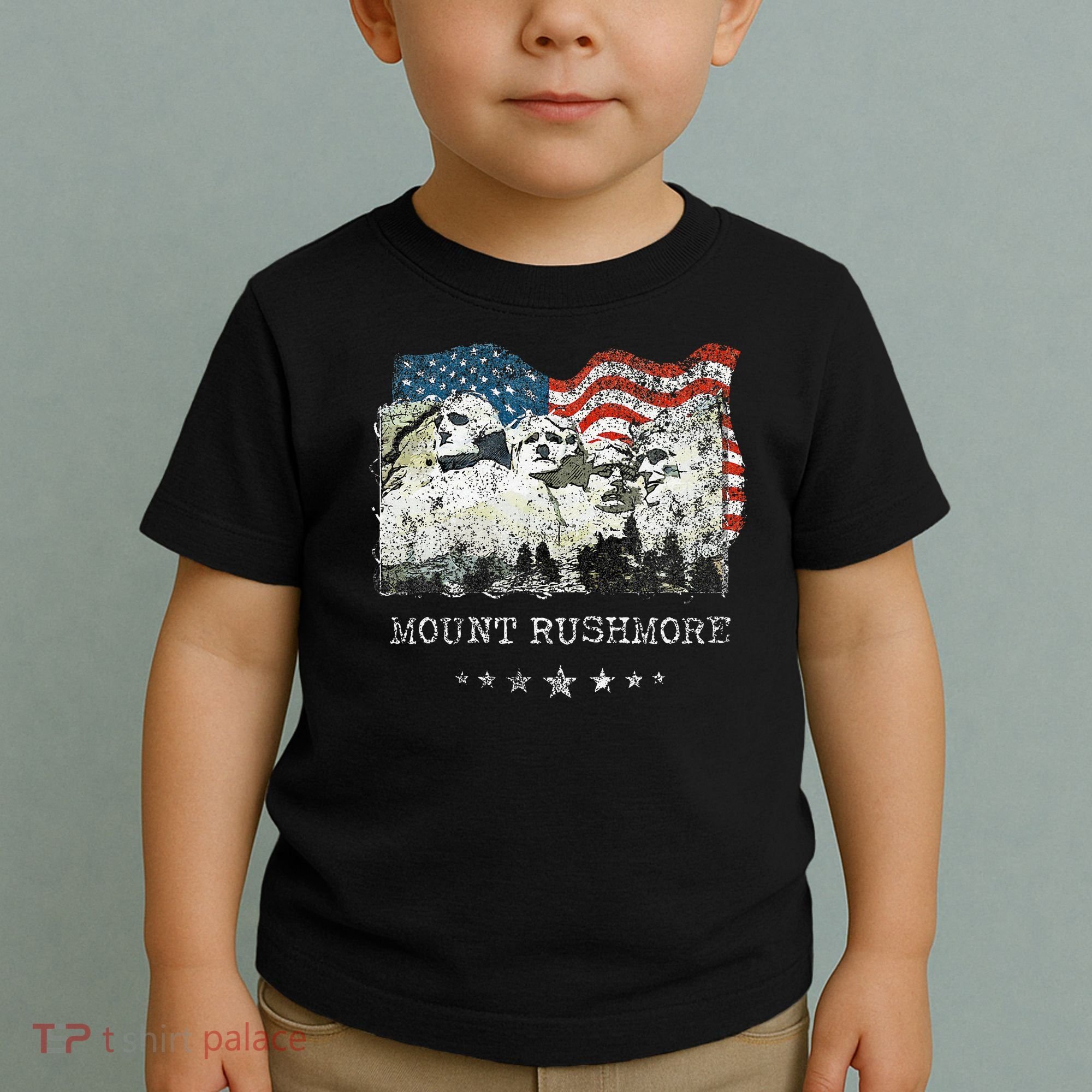 Mount Rushmore Flag Souvenirs Toddler T-Shirt