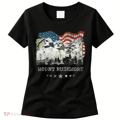 Mount Rushmore Flag Souvenirs Women's T-Shirt