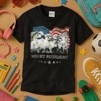 Mount Rushmore Flag Souvenirs Kids T-Shirt thumb 3