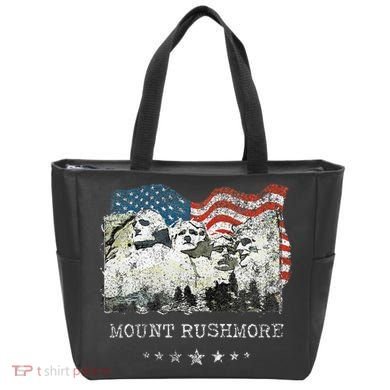 Mount Rushmore Flag Souvenirs Tote Bag