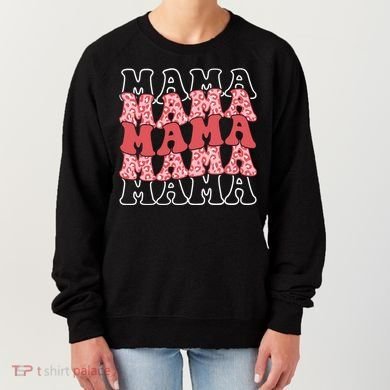 Mama Retro Groovy Cheetah Gift Women's Sweatshirt