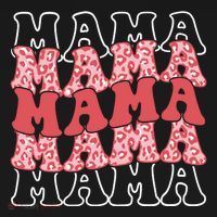 Mama Retro Groovy Cheetah Gift Backpack thumb 2