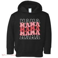 Mama Retro Groovy Cheetah Gift Toddler Hoodie thumb 0