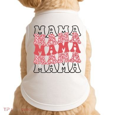 Mama Retro Groovy Cheetah Gift Doggie Tank