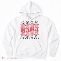 Mama Retro Groovy Cheetah Gift Hoodie thumb 0