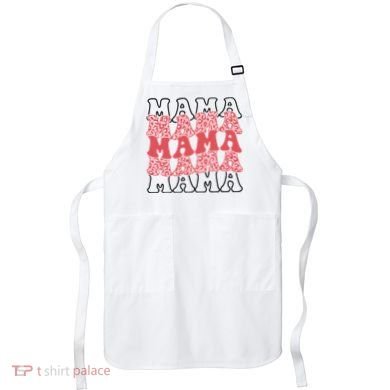 Mama Retro Groovy Cheetah Gift Apron