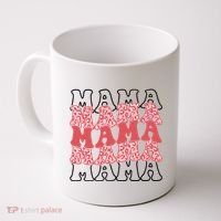 Mama Retro Groovy Cheetah Gift Coffee Mug thumb 0